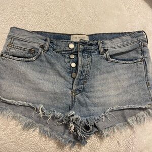 Free People Jean Shorts